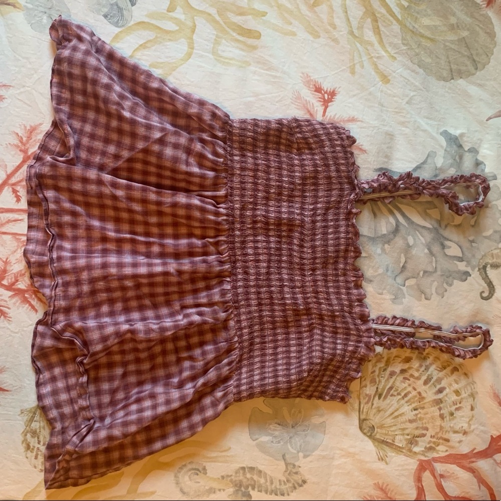 Lucky brand smocked tank top